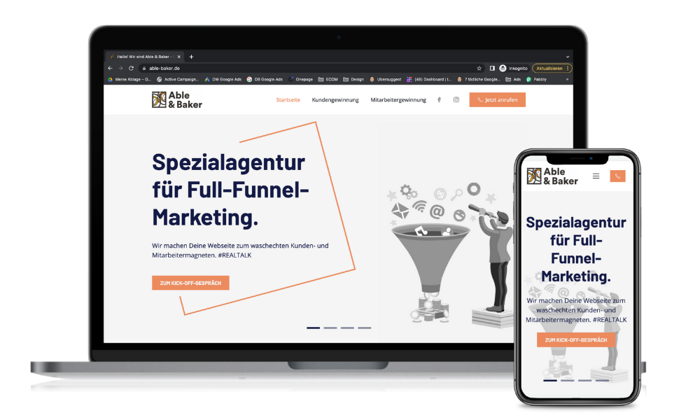 Able & Baker GmbH Unsere Webseite ist responsiv - deine auch?