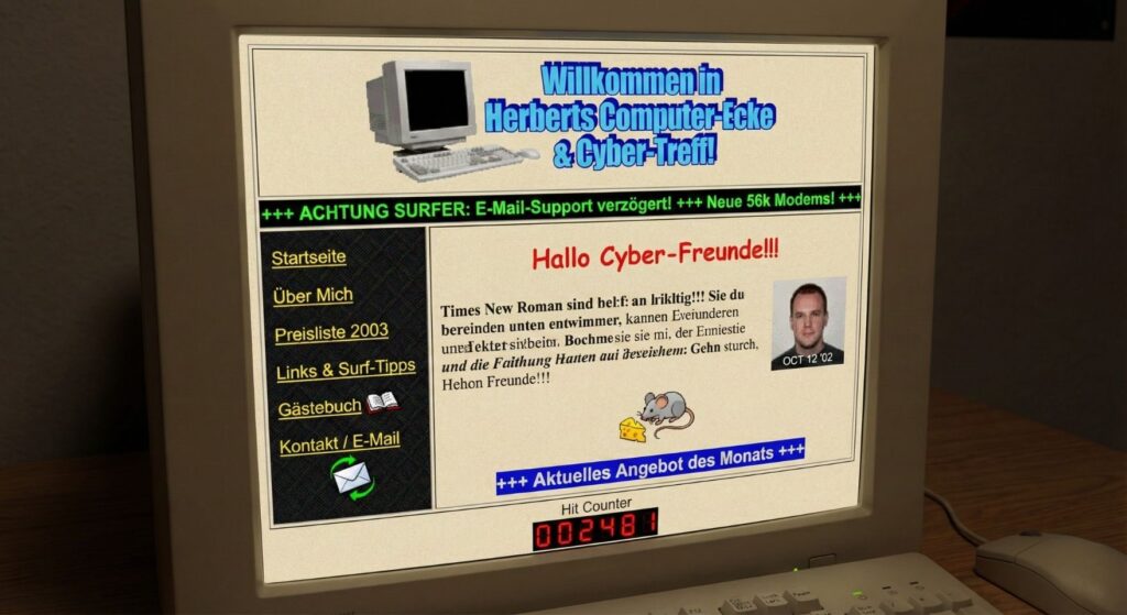 Oldschool Seite Impressum